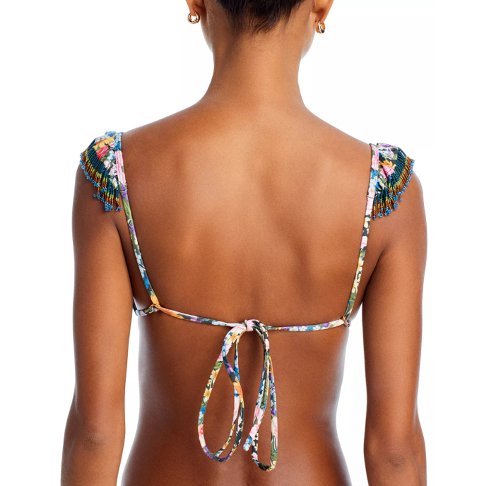 Agua Bendita Womens Rose Dreamin Swim Bikini Top Size M 16060 - Picture 2 of 4